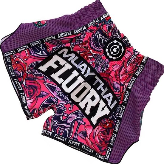 Fluory Muay Thai Kickboxing Shorts Paars MTSF90 - L