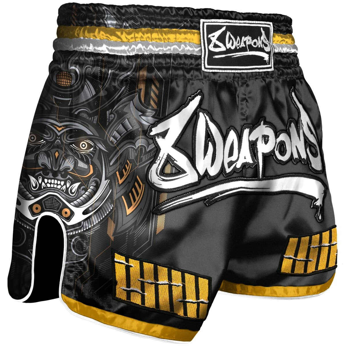 8Weapons Muay Thai Shorts, Samurai 2.0, gold, L